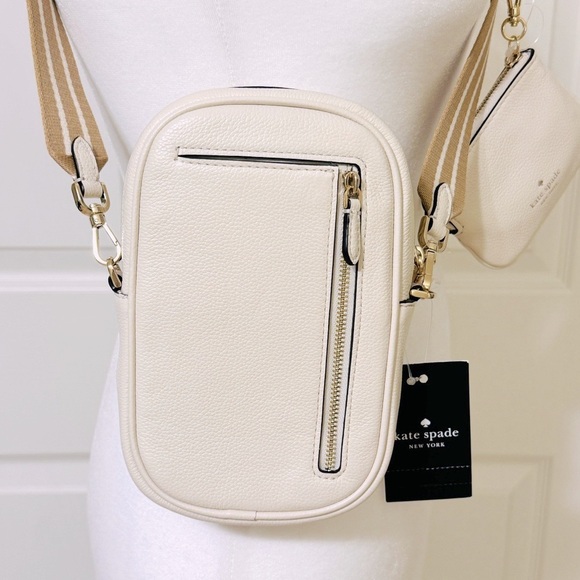 KATE SPADE Rosie Faux Shearling North South Crossbody Handbag NWT - Picture 6 of 16